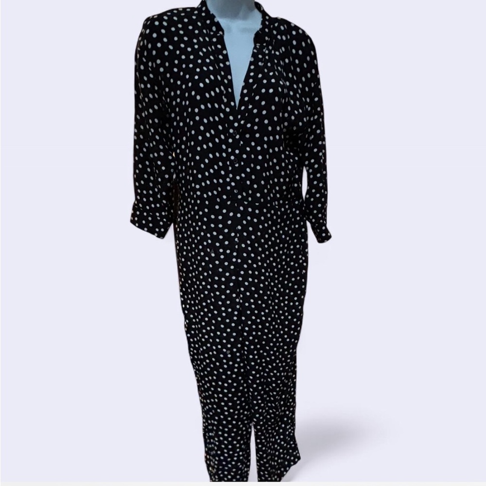 ZARA Black and White Polka Dot Dress